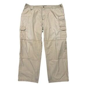 5.11 Tactical Series Pants Mens 44x30 Khaki Cargo Ripstop Outdoor Workwear